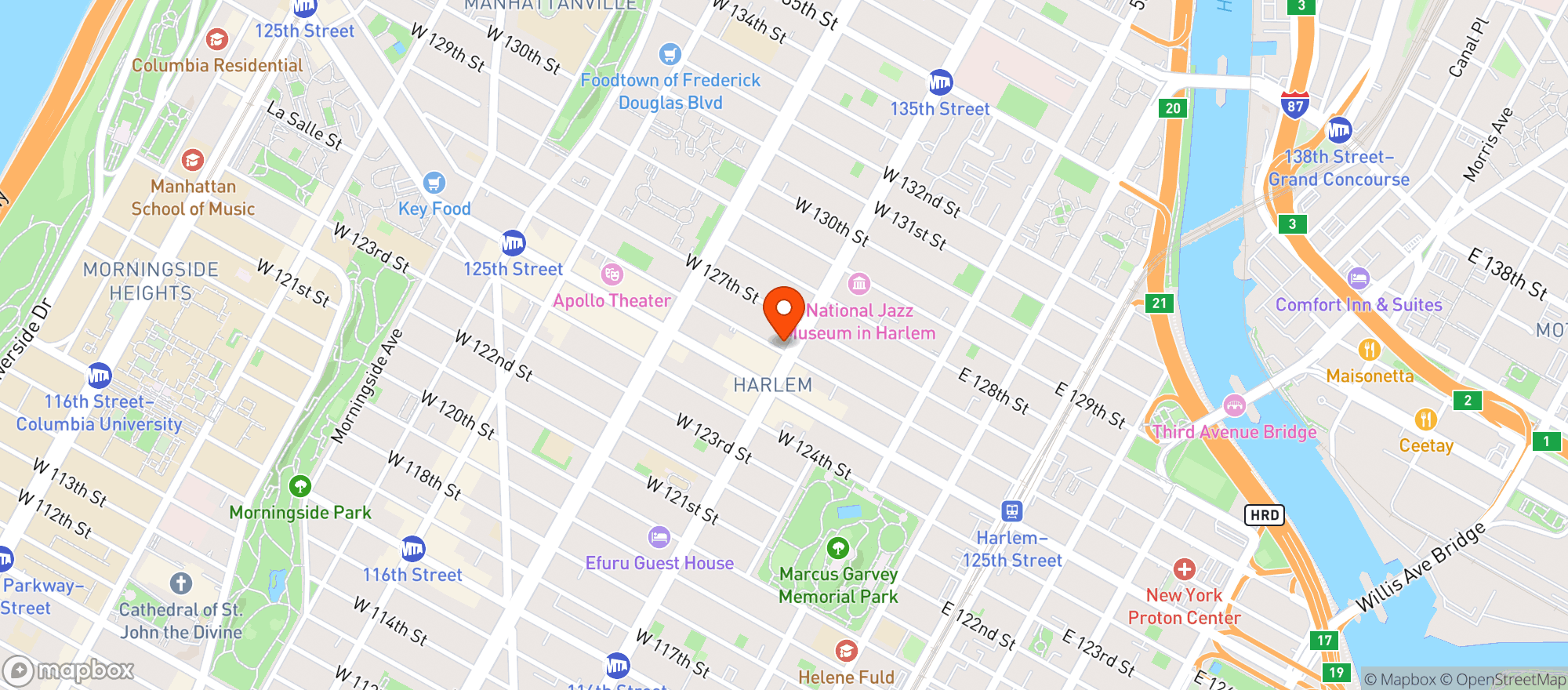 Map showing Corner Social