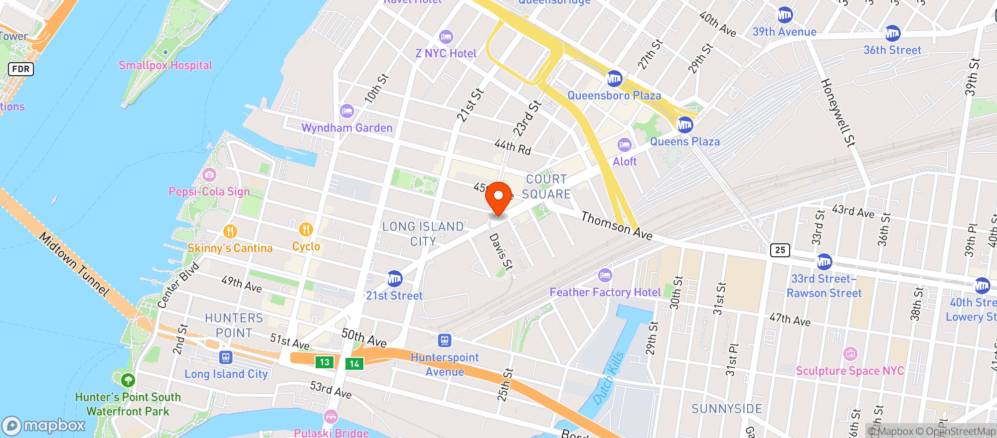 Map showing Jacx & Co