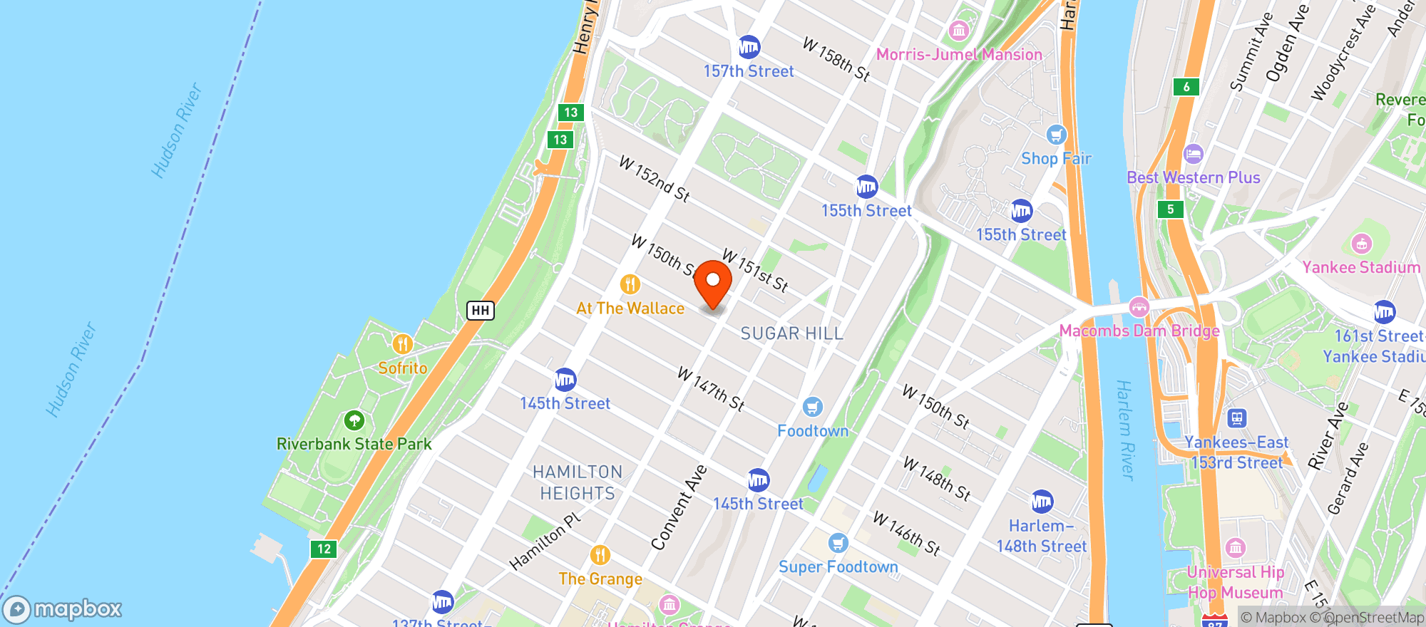 Map showing Finest Amsterdam Deli