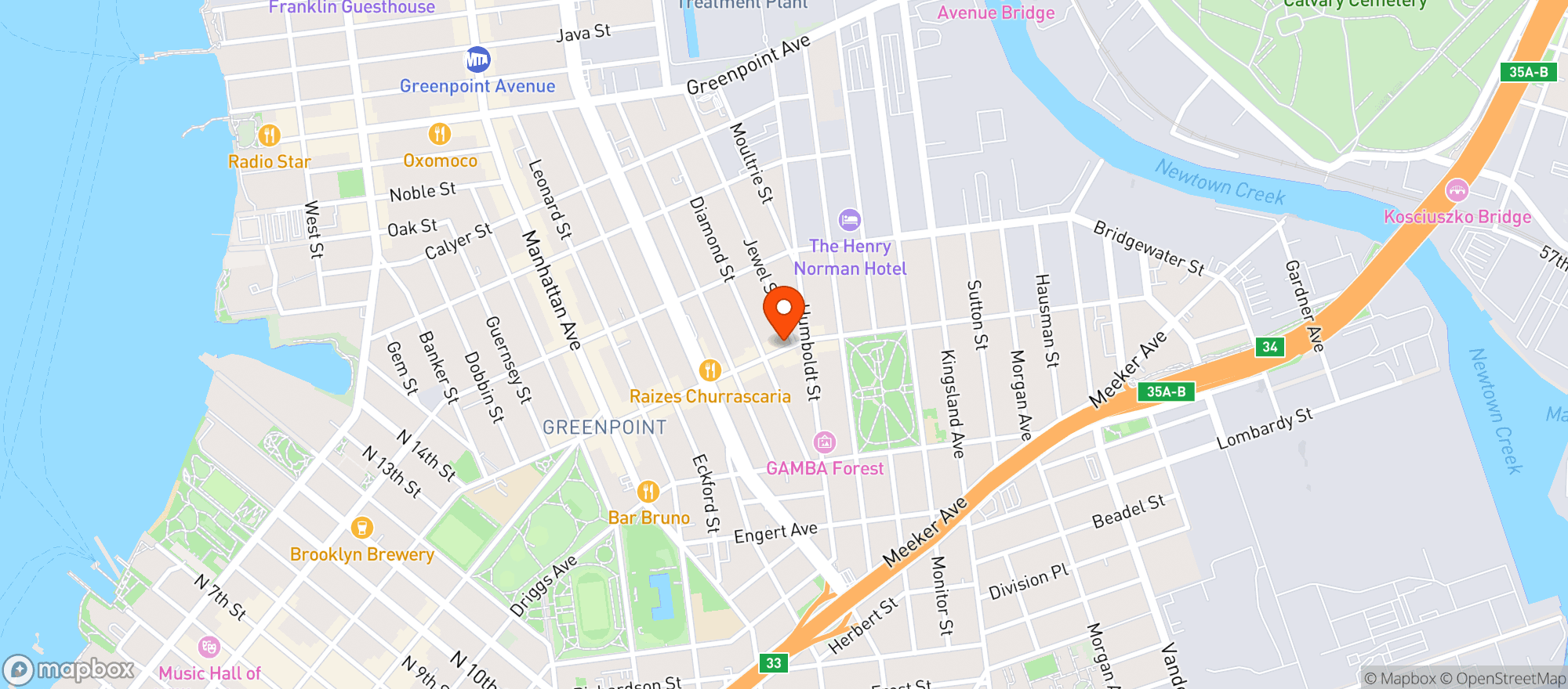Map showing Diamond Lil