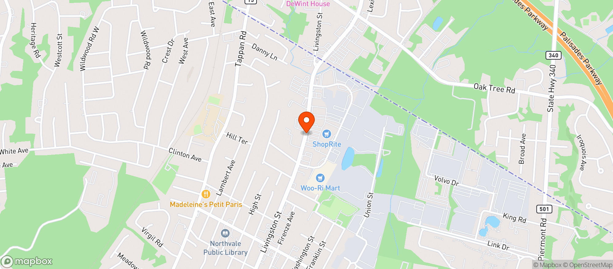 Map showing Shoprite #153
