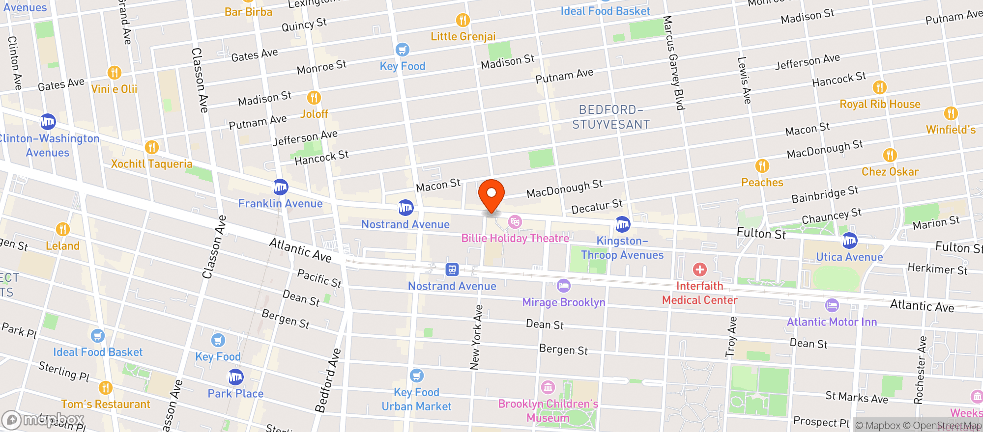 Map showing Applebees Neighborhood Grill & Bar