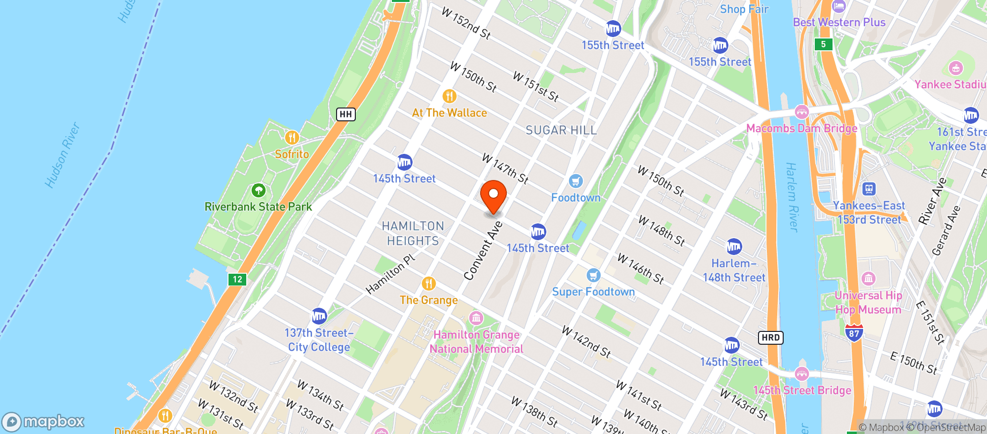 Map showing Bessie's Place