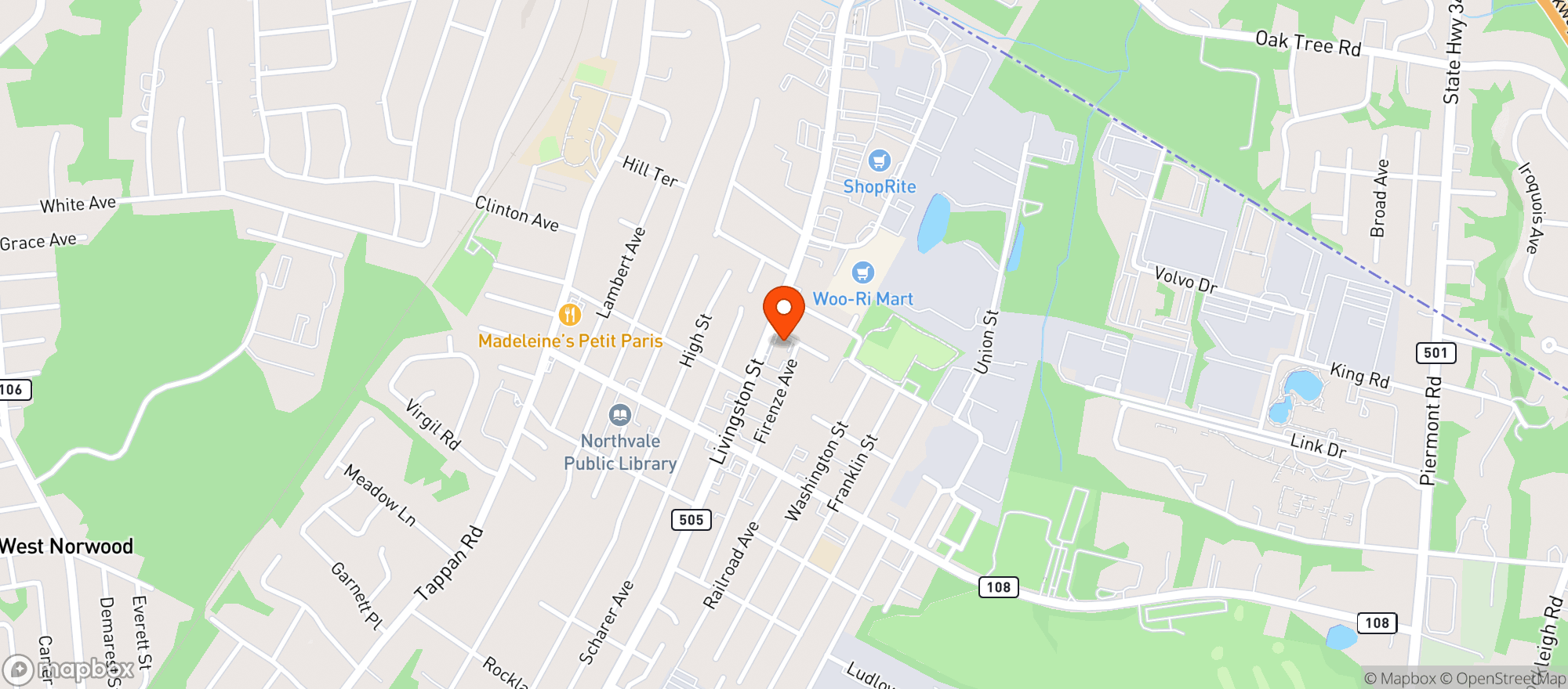 Map showing Gary'S Wine & Marketplace