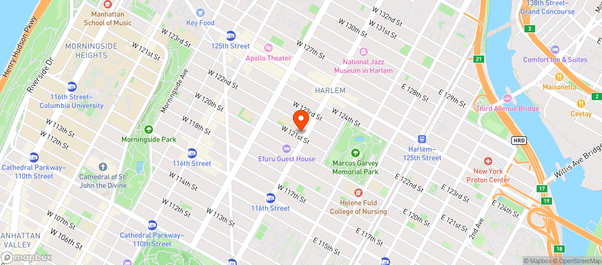 Map showing Sottocasa Pizzeria