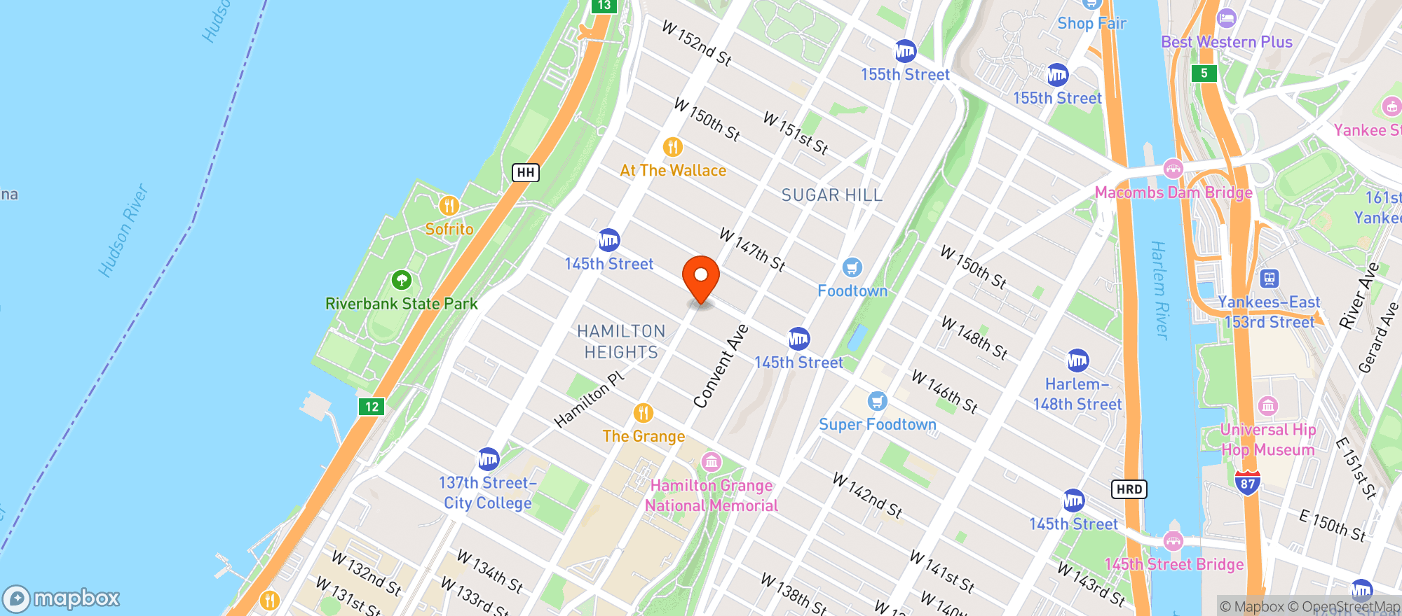 Map showing The Oma, Coffee + Home
