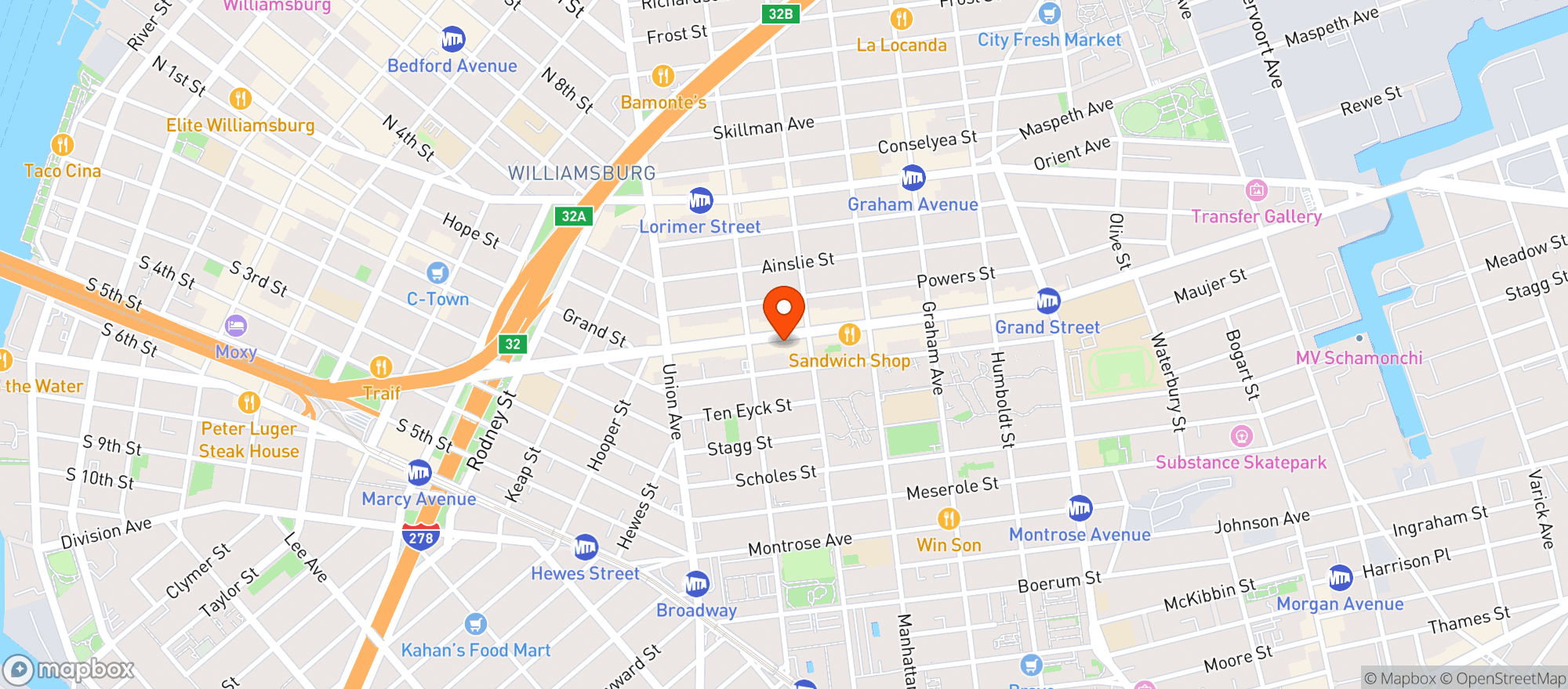 Map showing Mingstar Liquor Inc