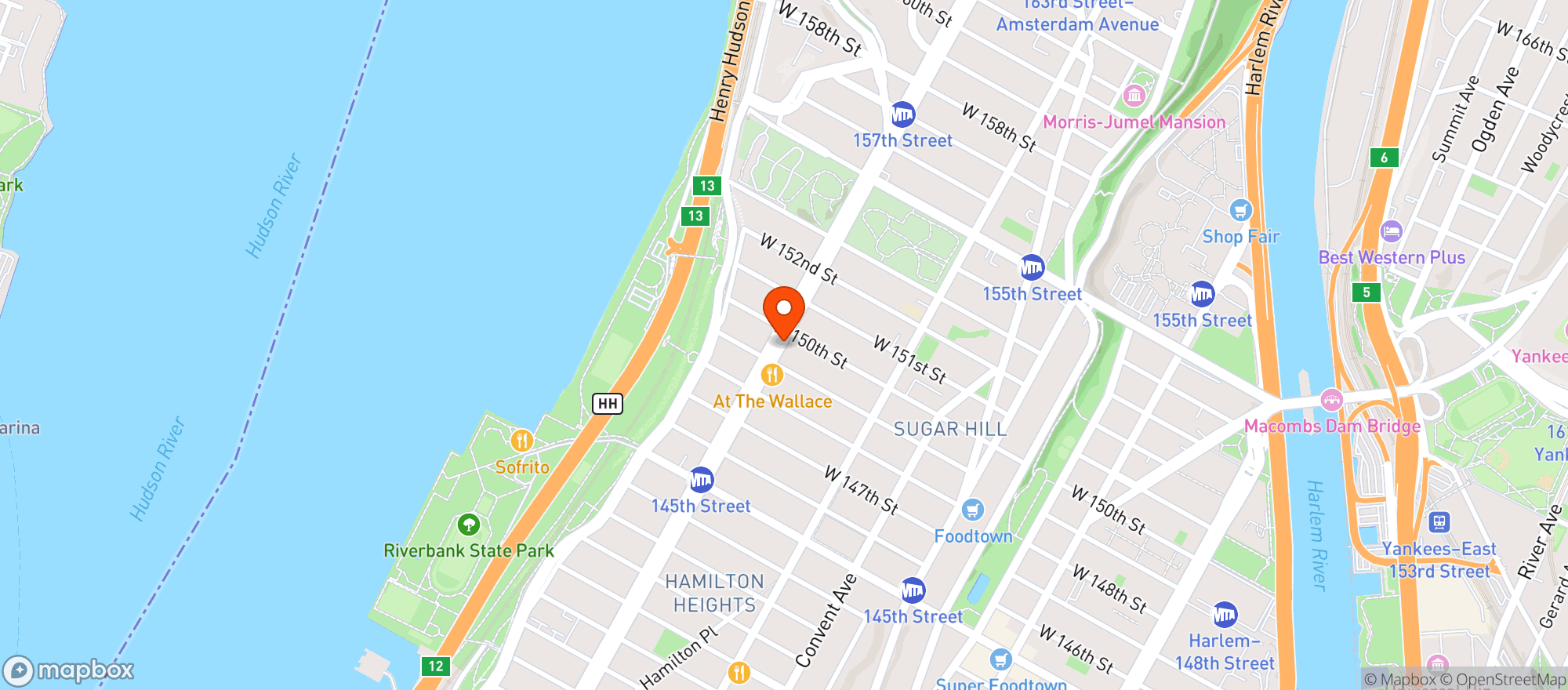 Map showing C Town Supermarket