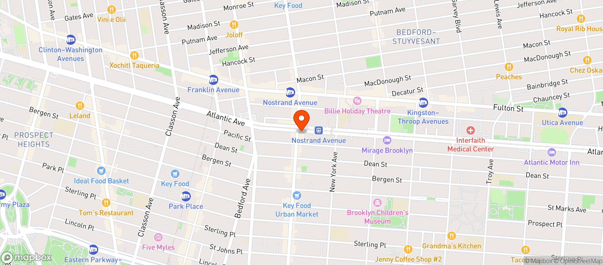 Map showing Wholesome Farms Market