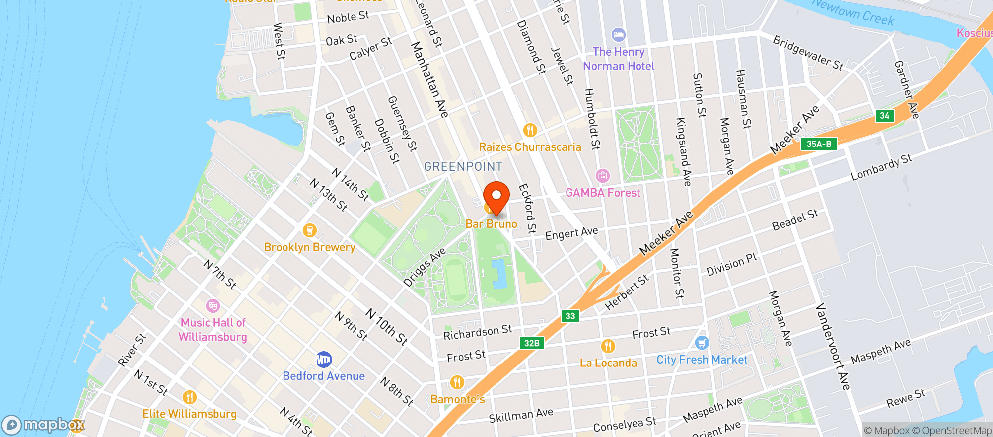Map showing The Snail