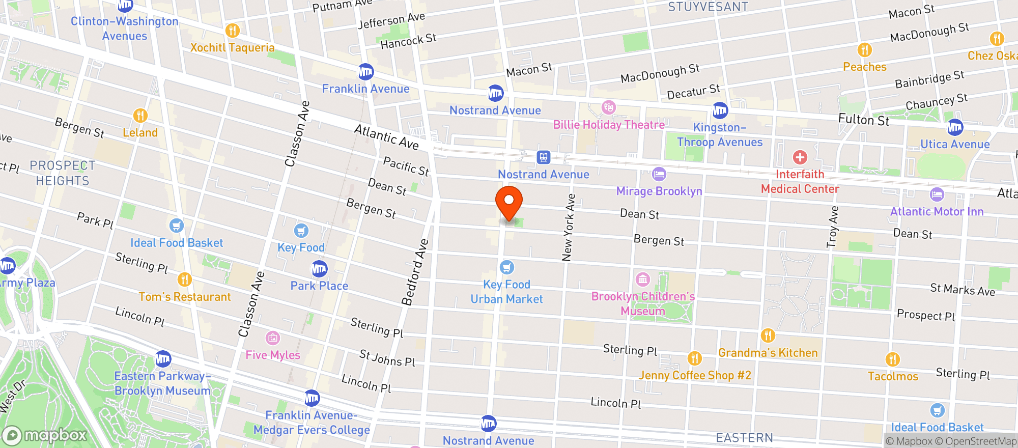 Map showing Fresh Deli And Grocery