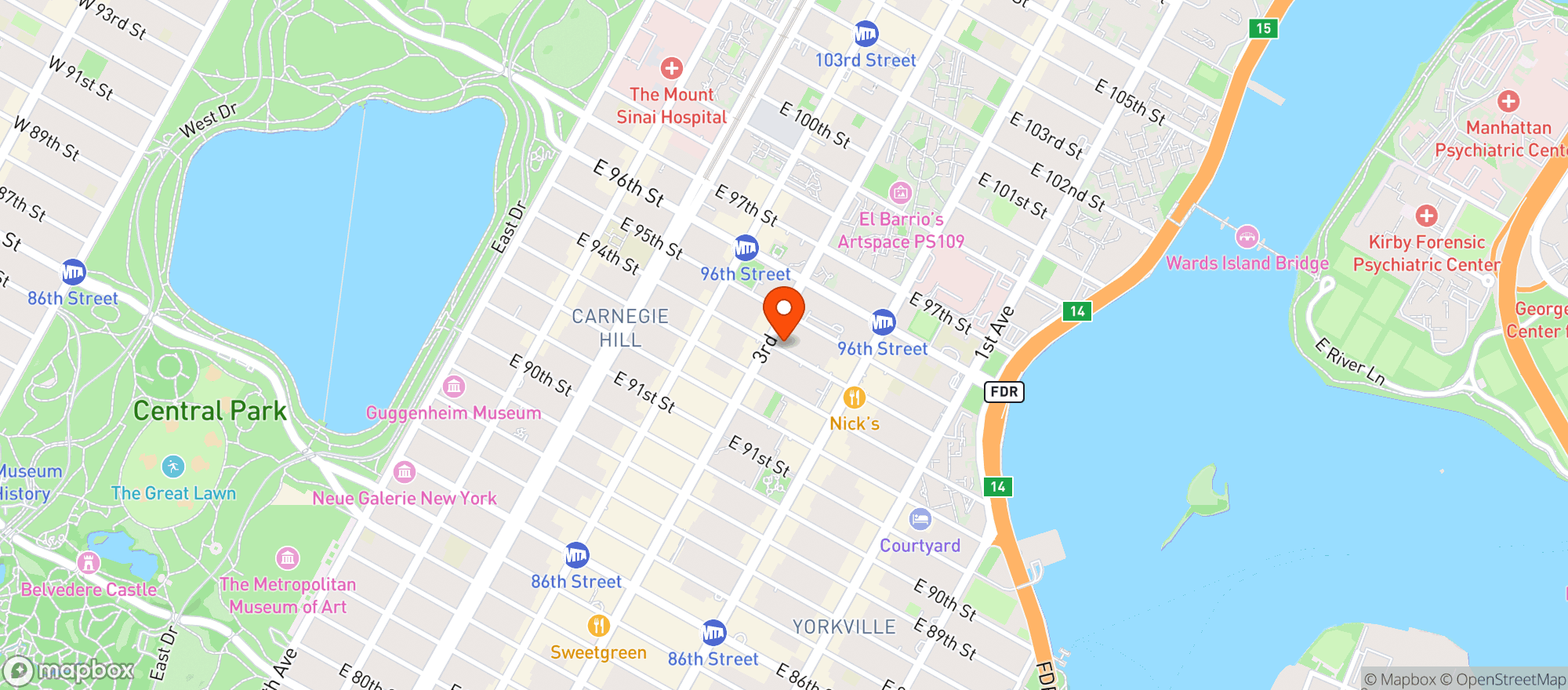 Map showing The District