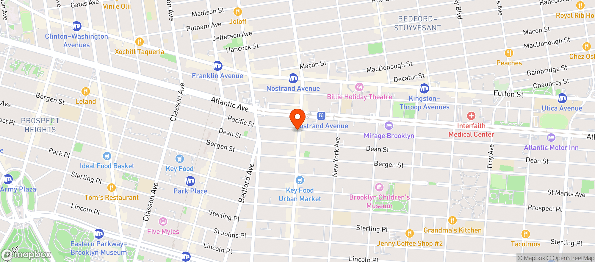 Map showing Natural Supermarket