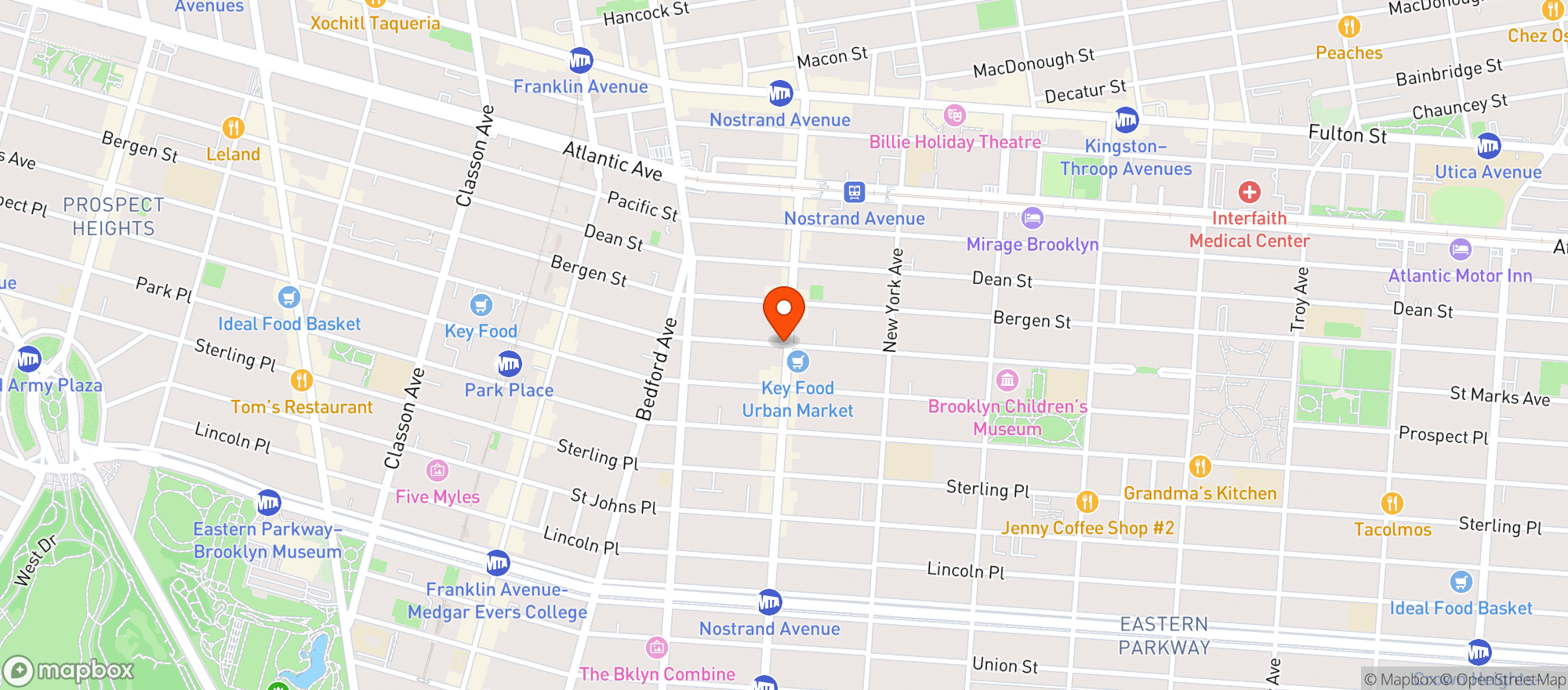 Map showing MINI URBAN INC