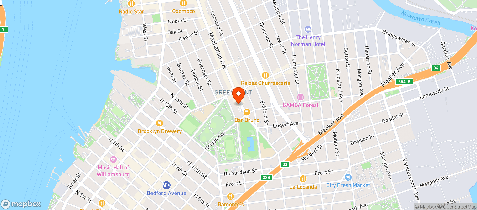 Map showing M.E.T Wine & Liquor Corp| Dunne's Polemost