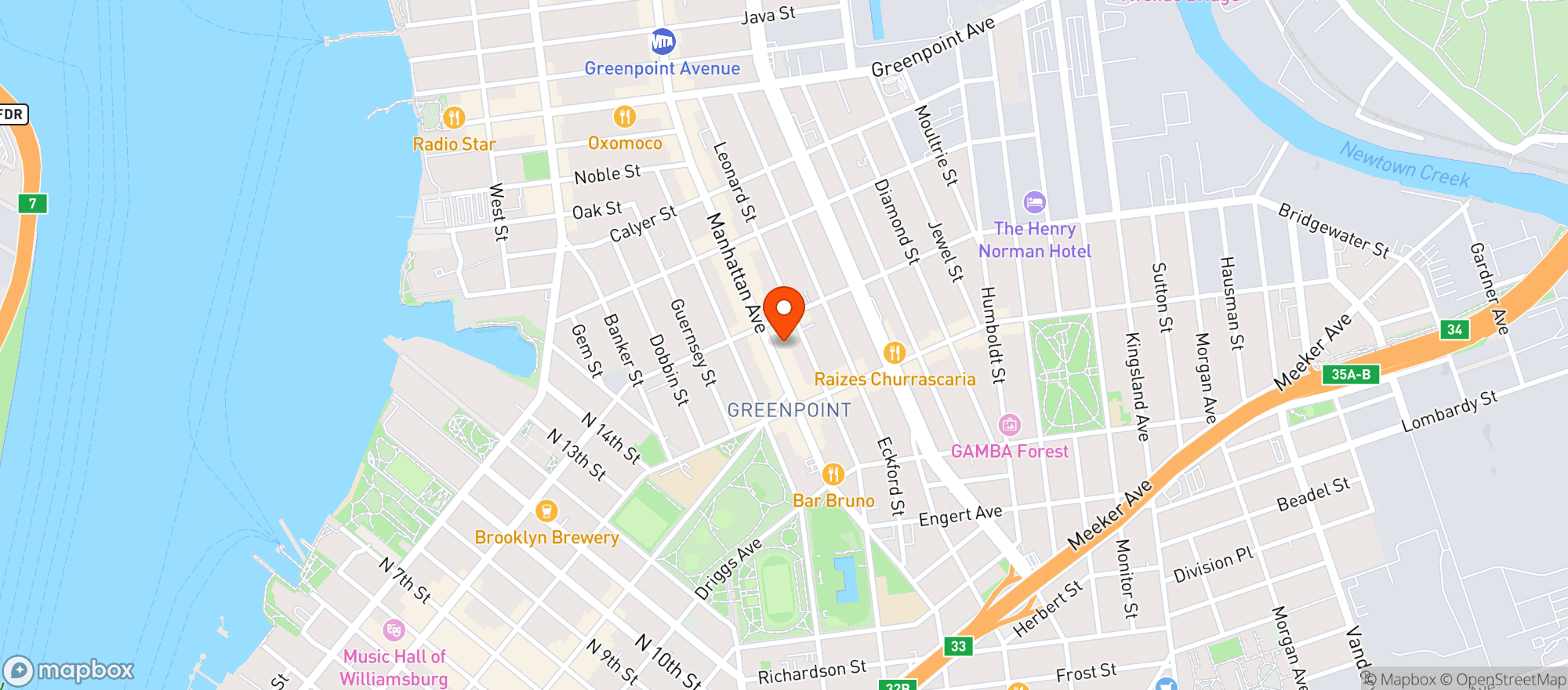 Map showing Jss Manhattan Fruit*