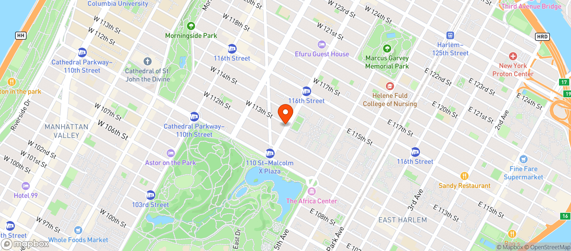 Map showing Los 3 Charros Mexican Restaurant
