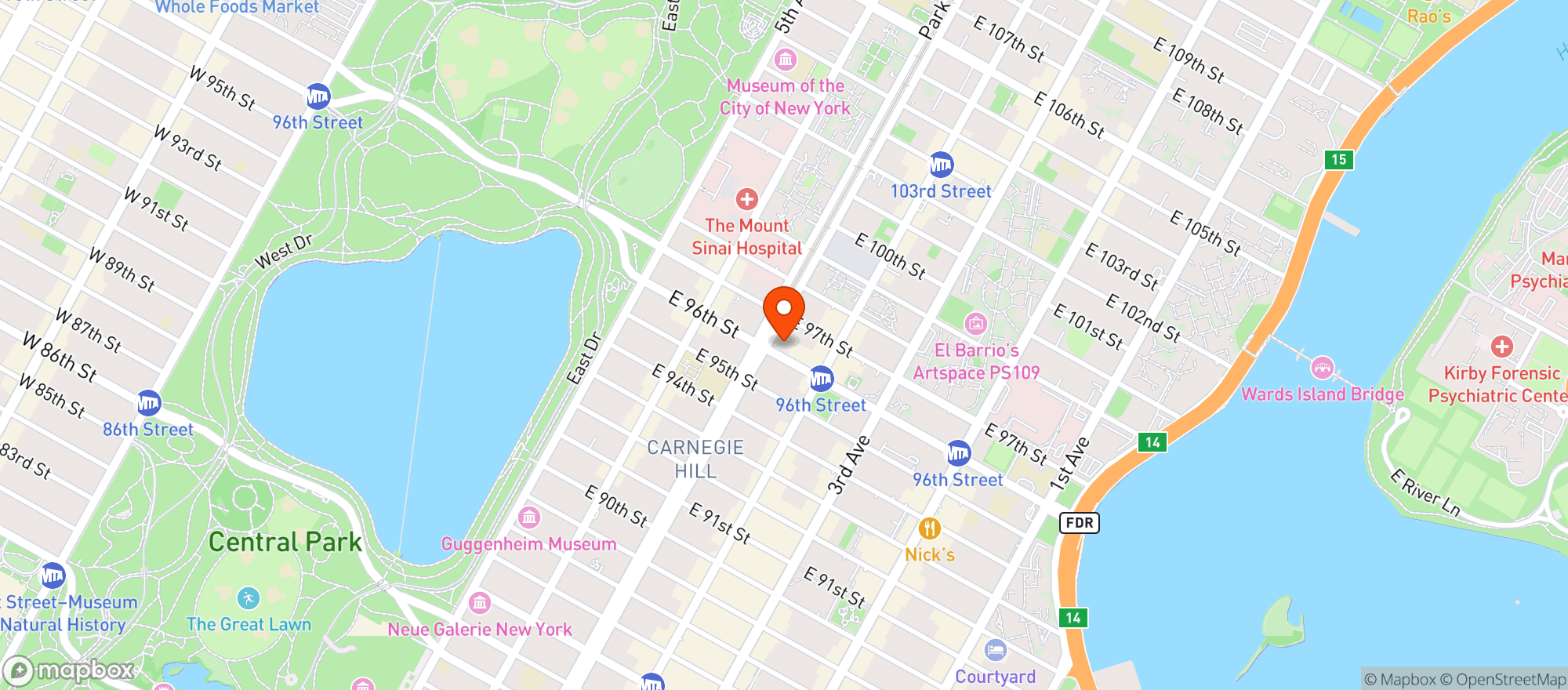 Map showing Carnegie Market