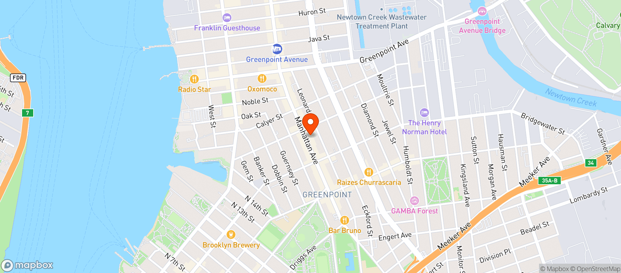 Map showing Z & J Wine and Spirits