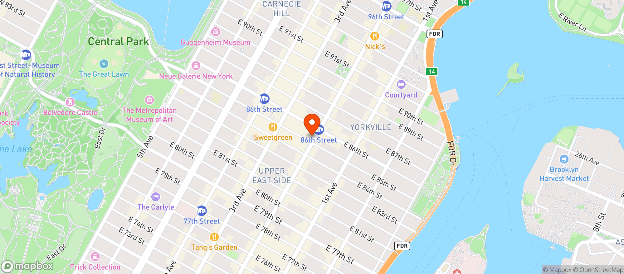 Map showing Gnc