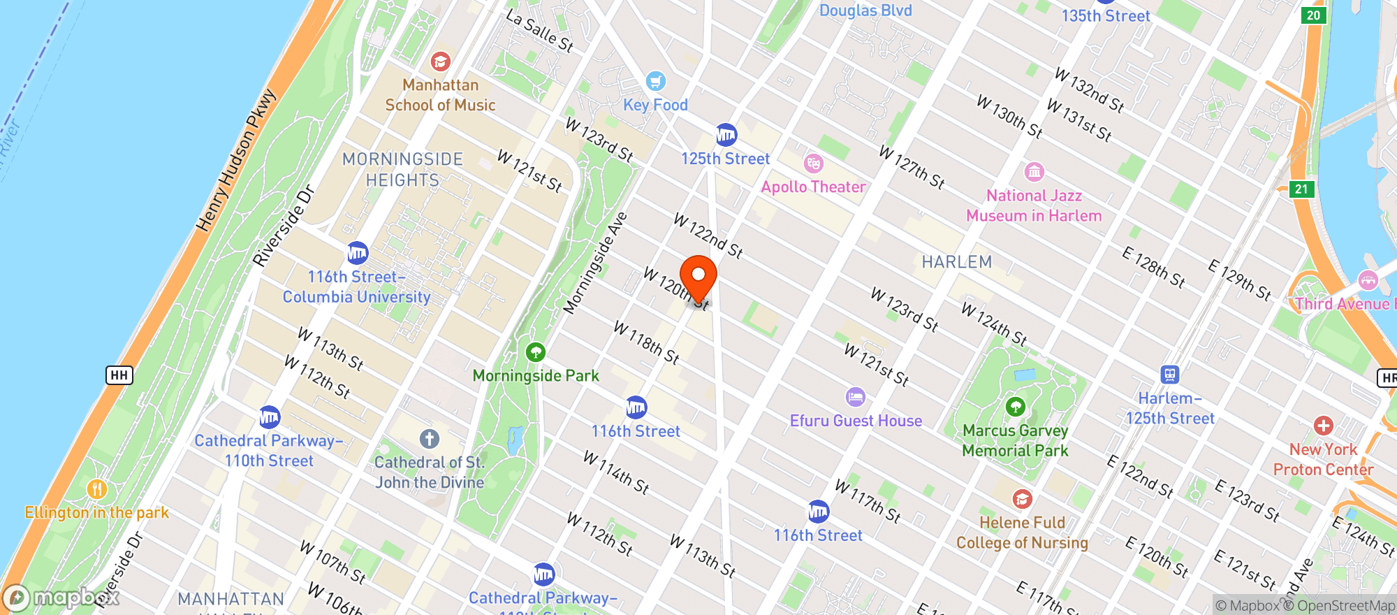 Map showing The Fox