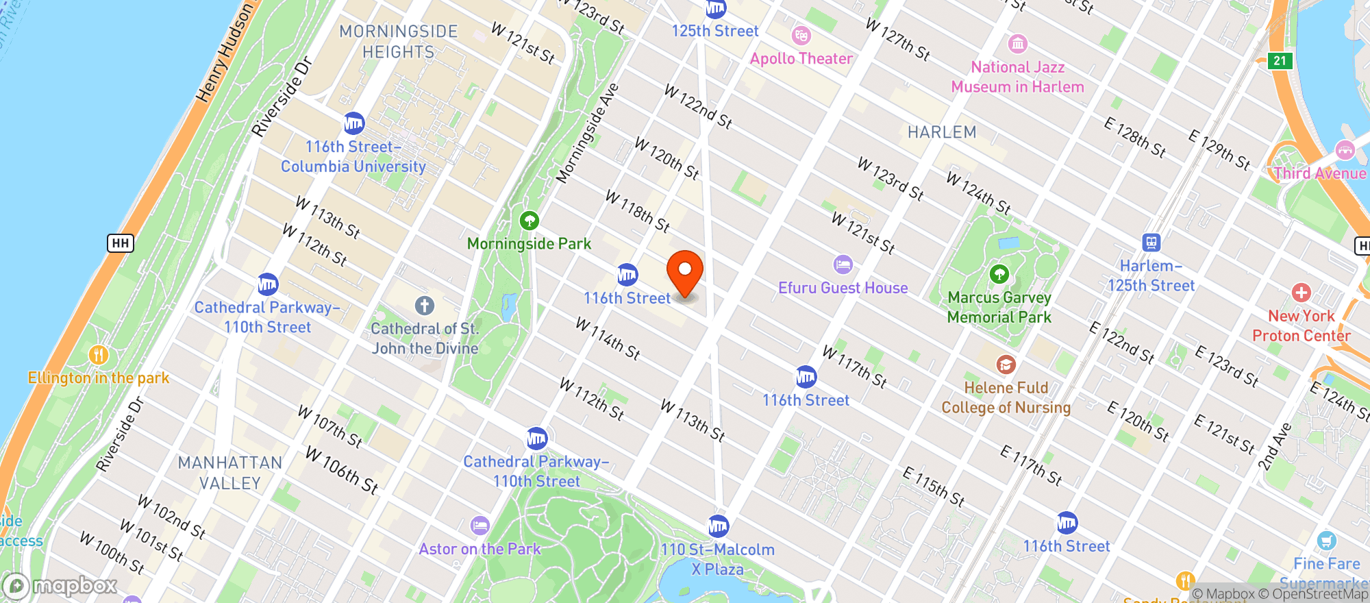 Map showing Safari