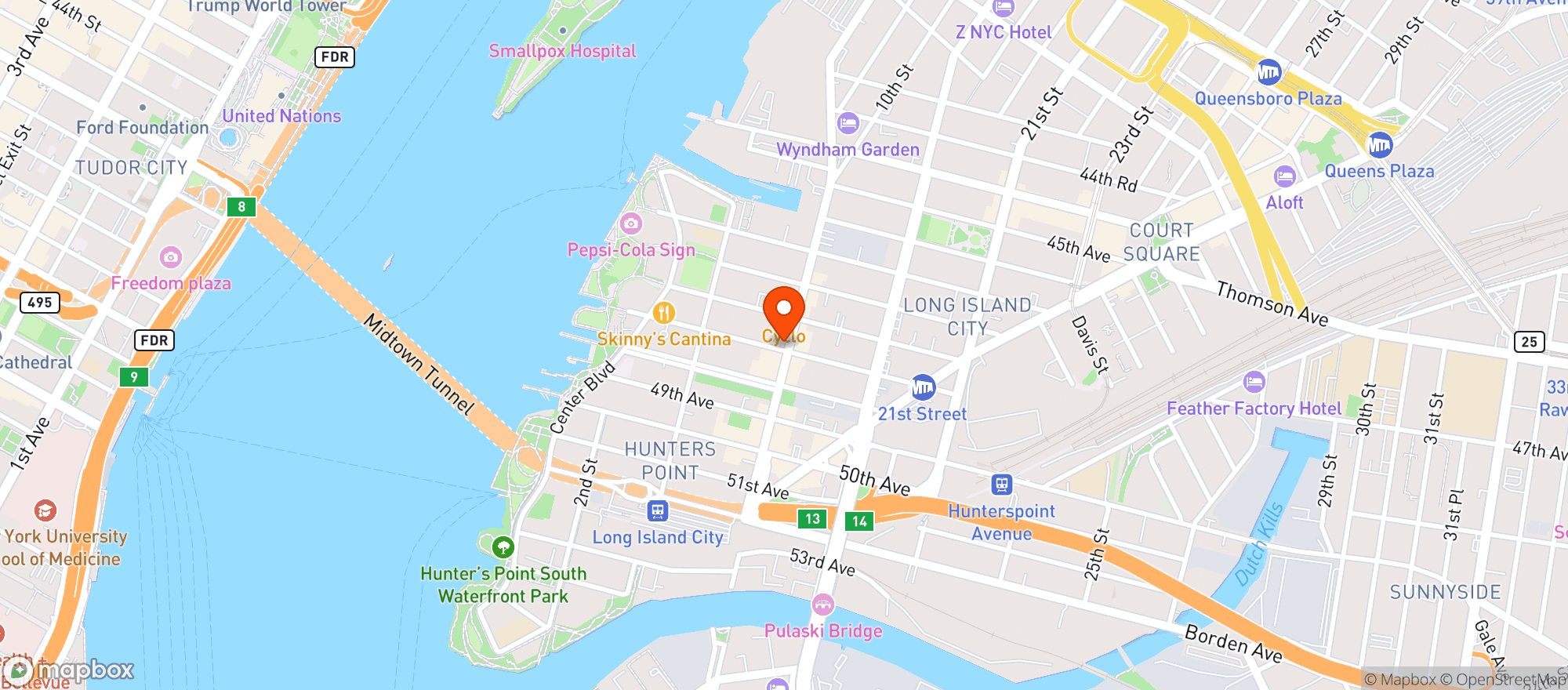 Map showing The Baroness