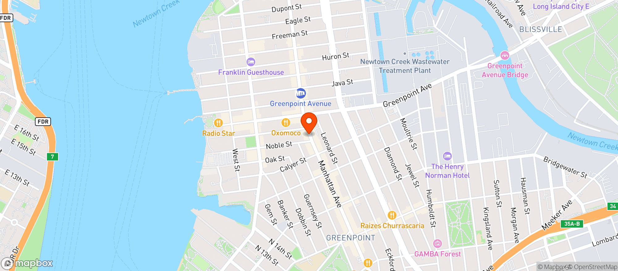 Map showing Retro Polish Restaurant & Wine Bar