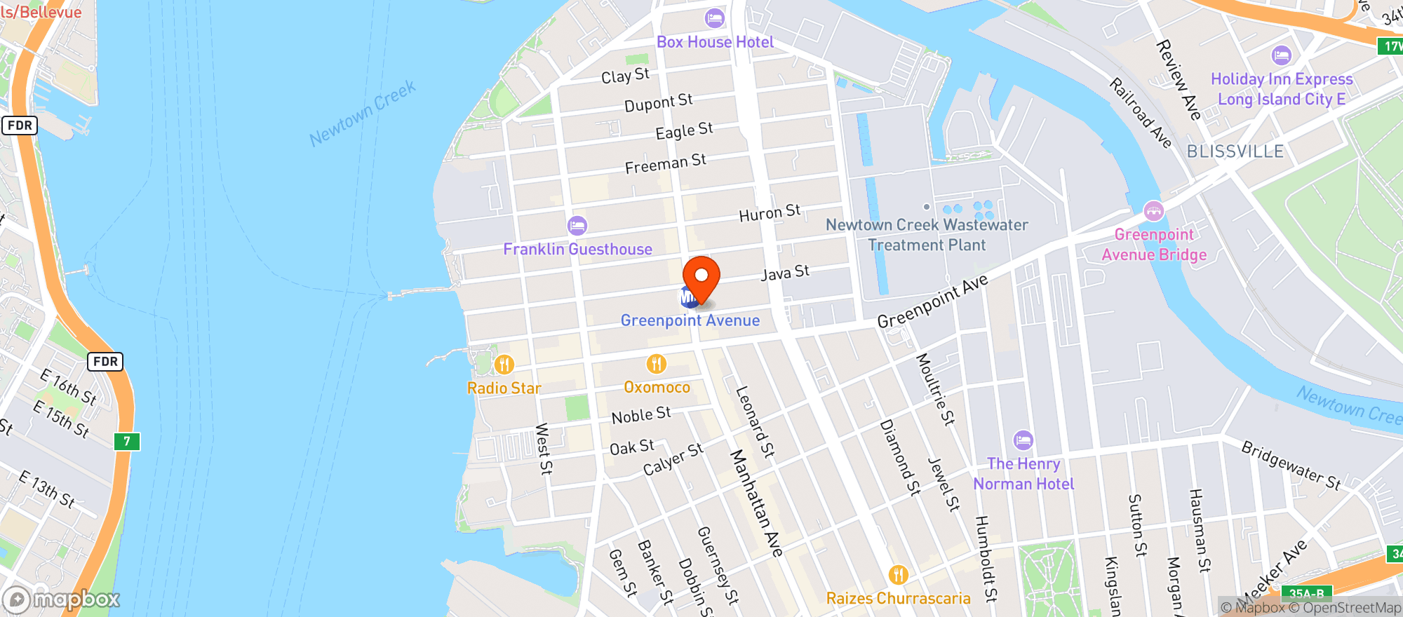 Map showing The Brew Inn