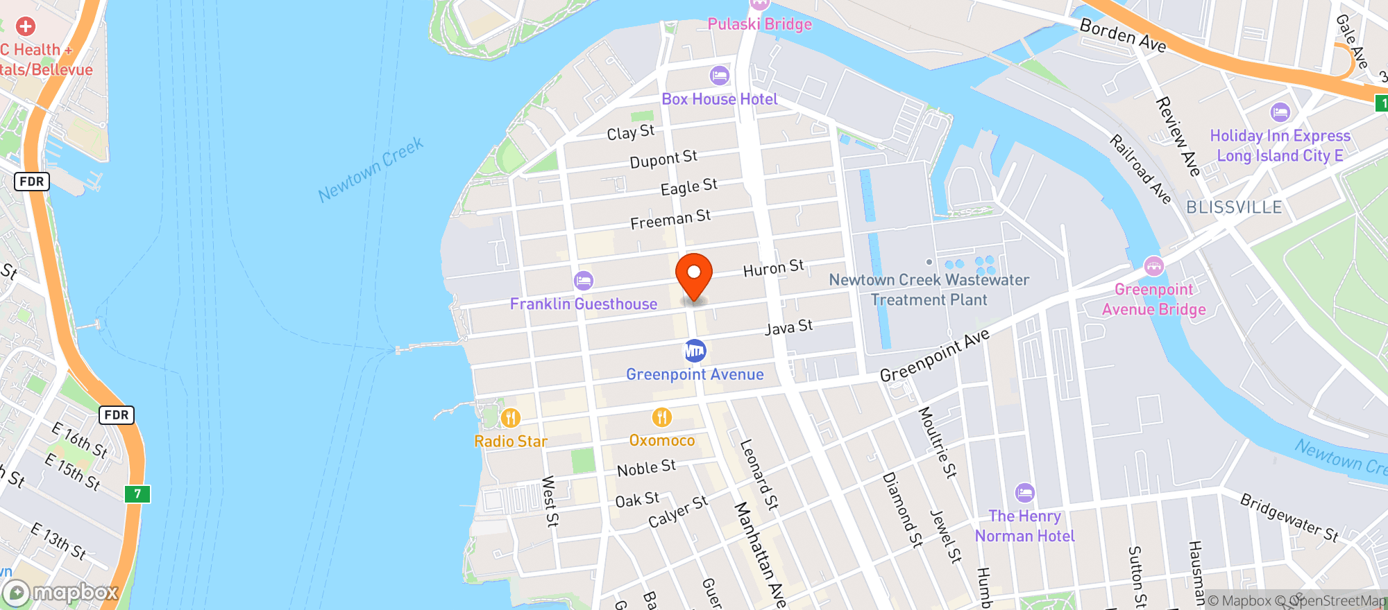 Map showing Fresh Market Gourmet
