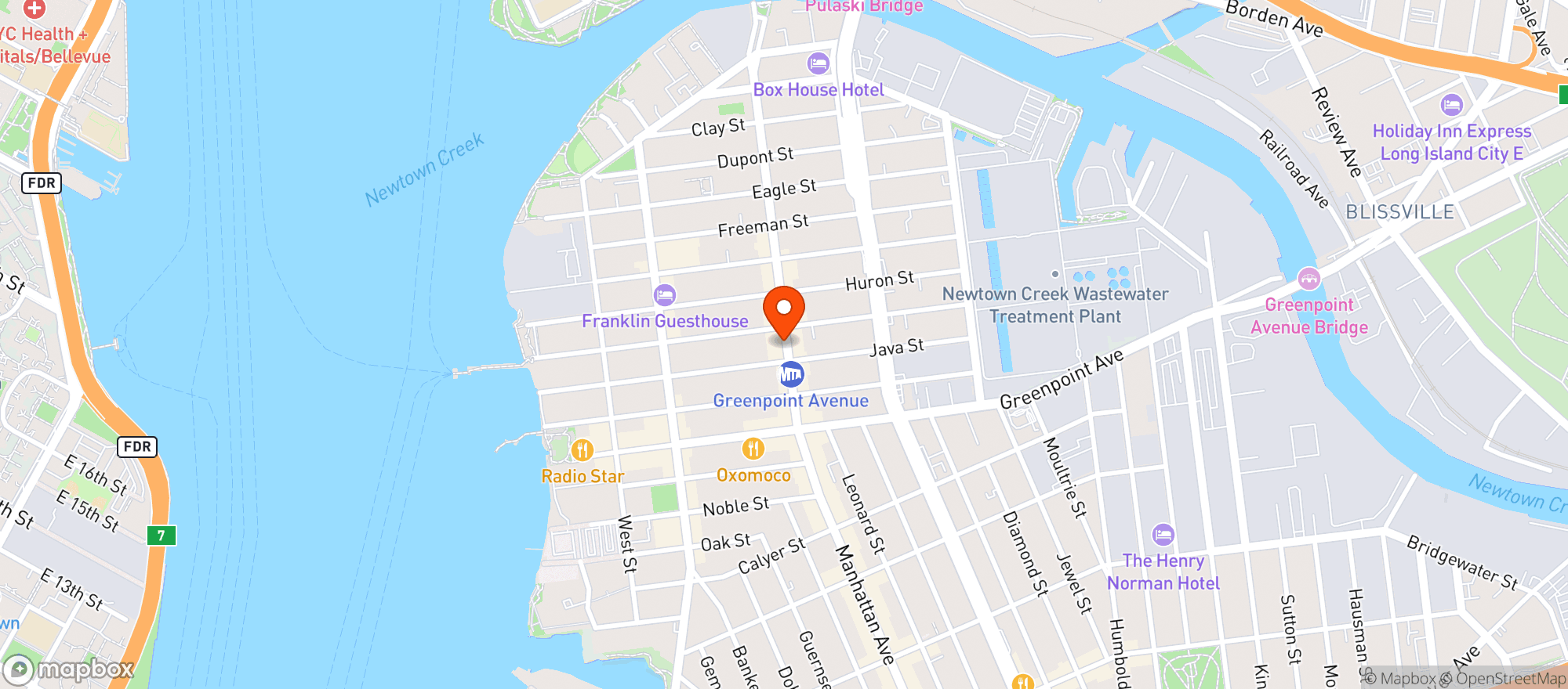 Map showing C Town Supermarket