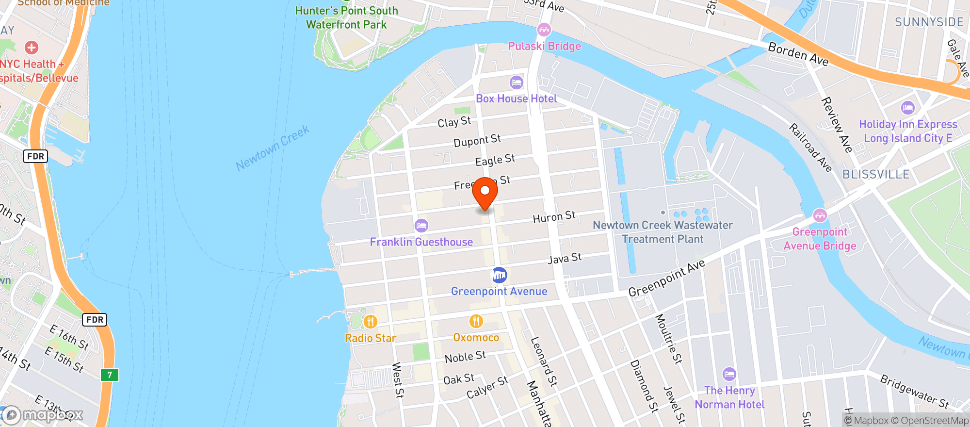 Map showing Troost