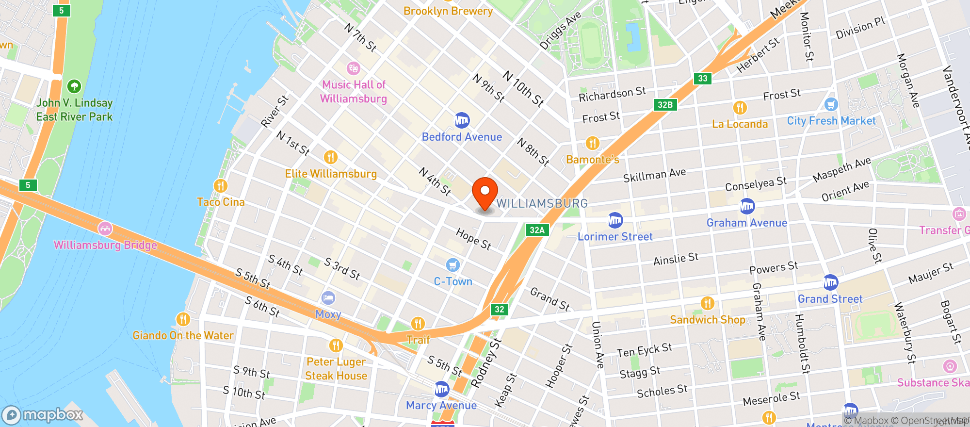Map showing Rude Mouth