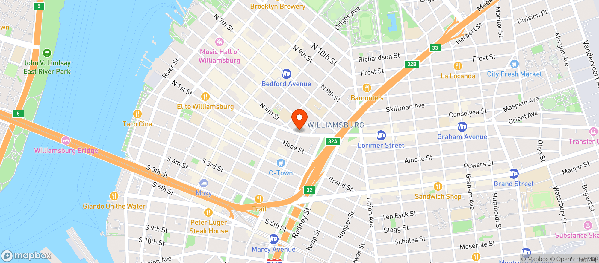 Map showing Saint Anselm