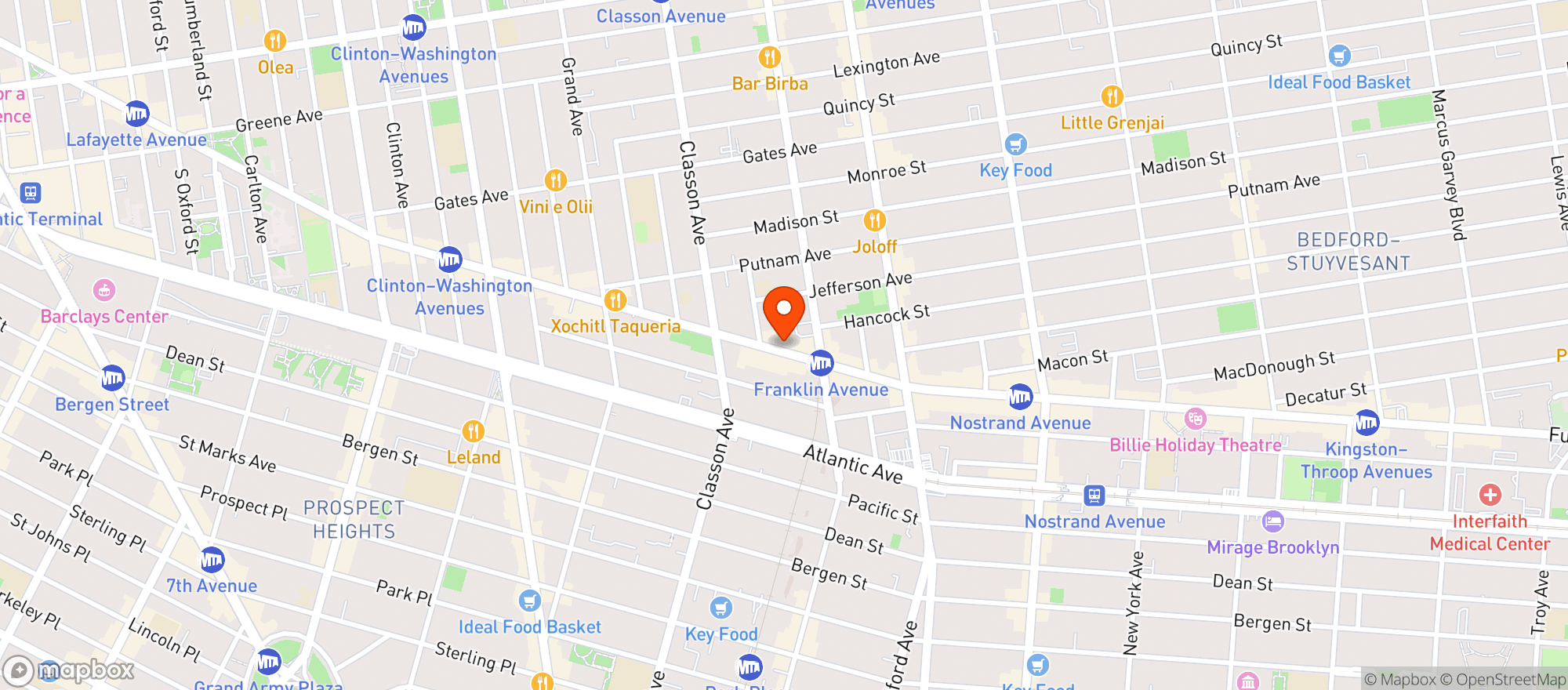 Map showing Shop Fair Supermarket