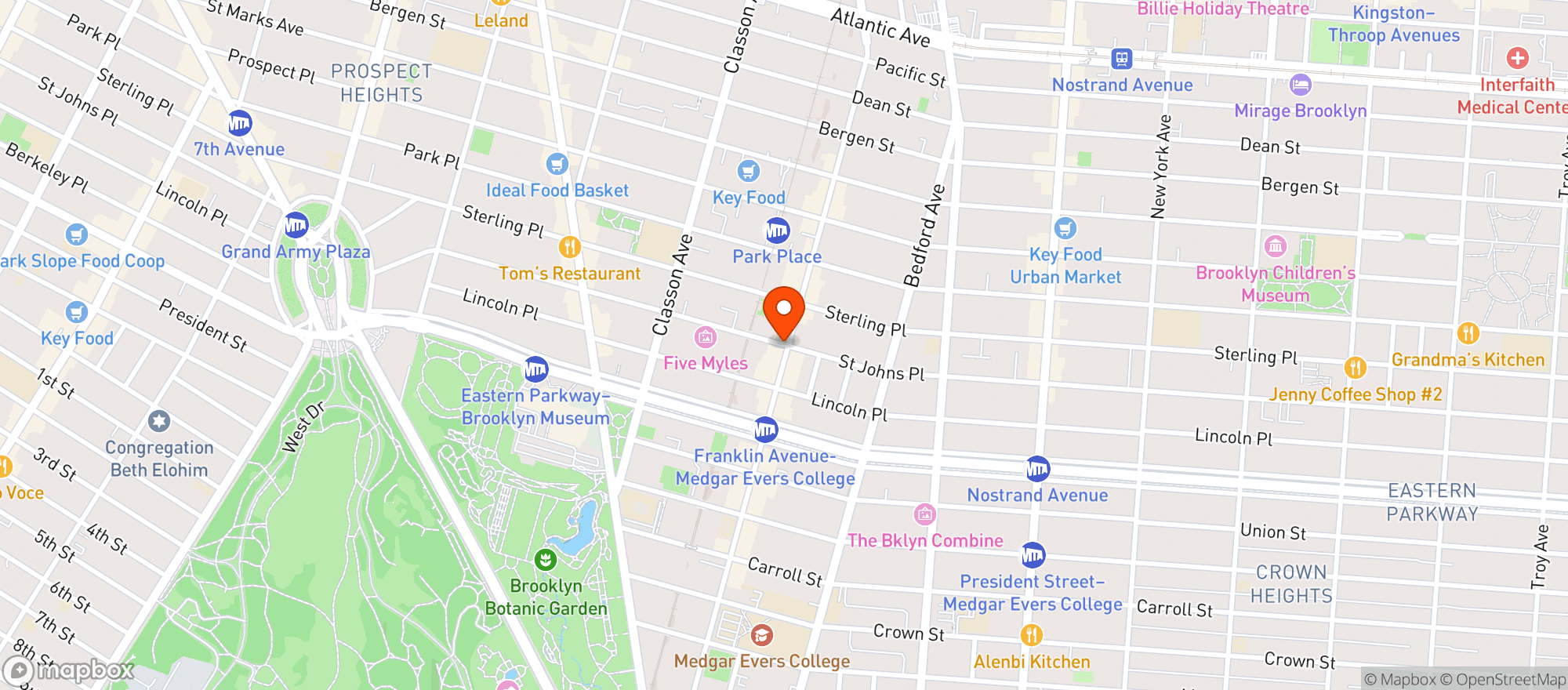 Map showing FARES GROCERY