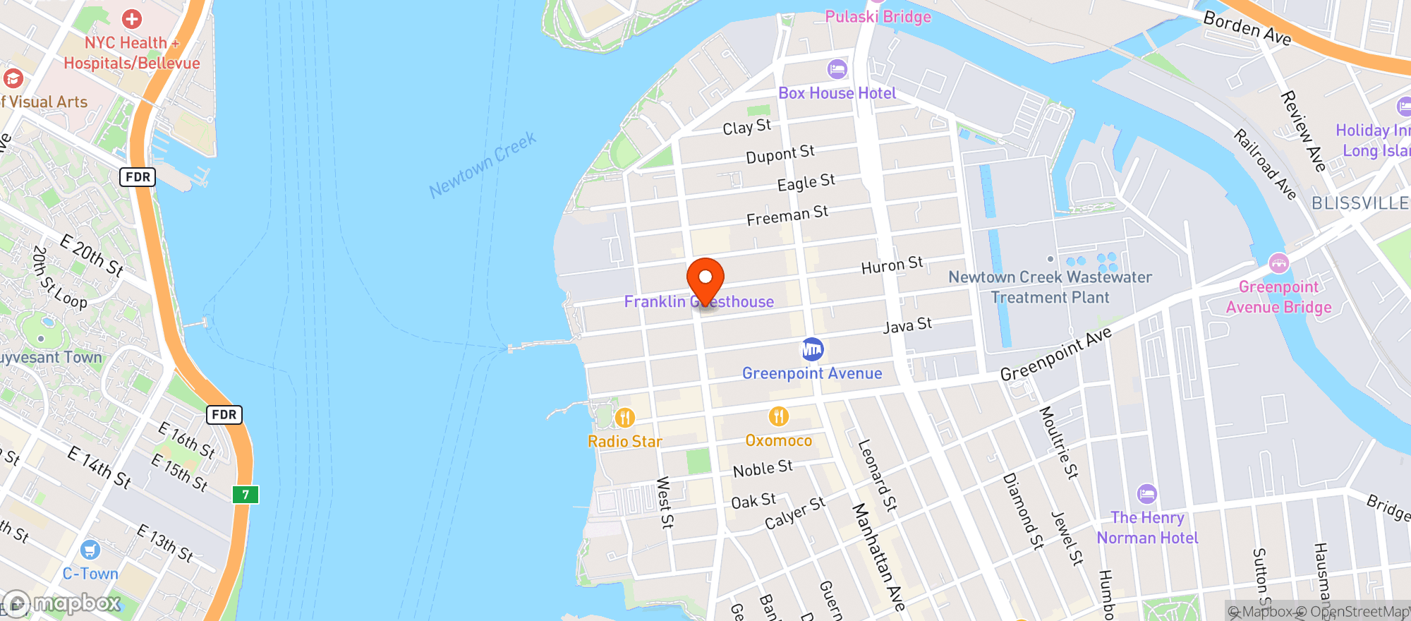 Map showing The Moonlight Mile