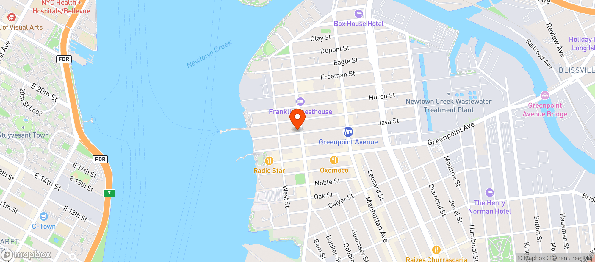 Map showing Deli Point