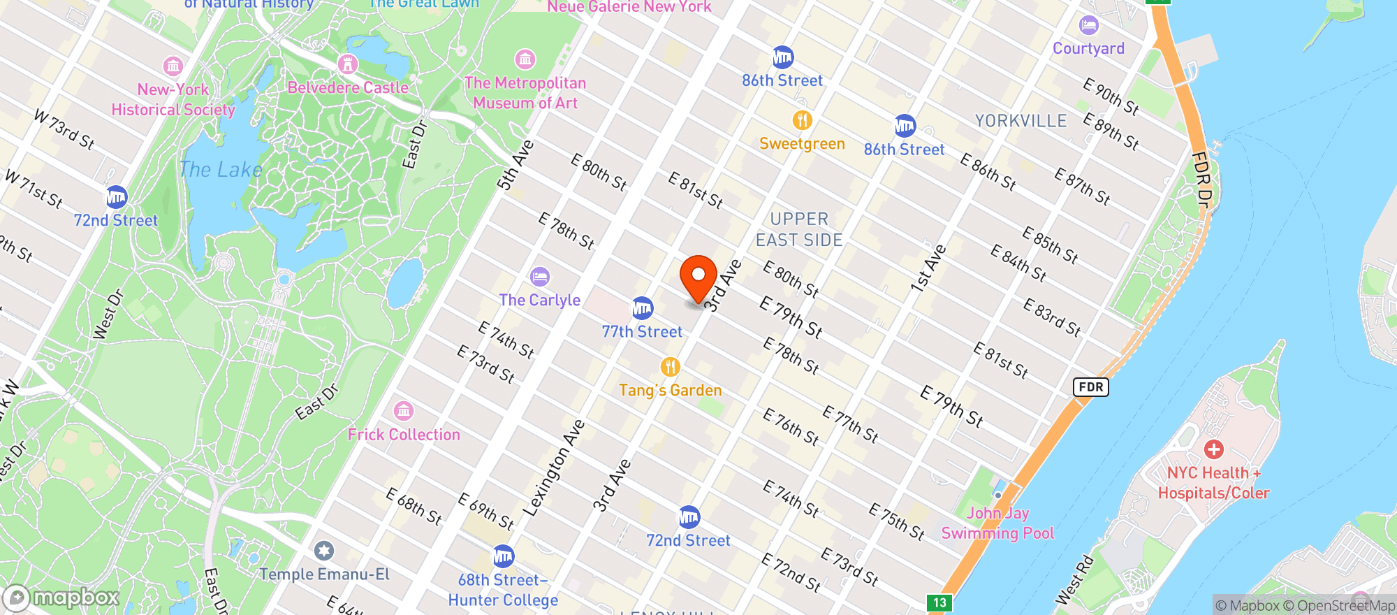 Map showing Sushi Noz
