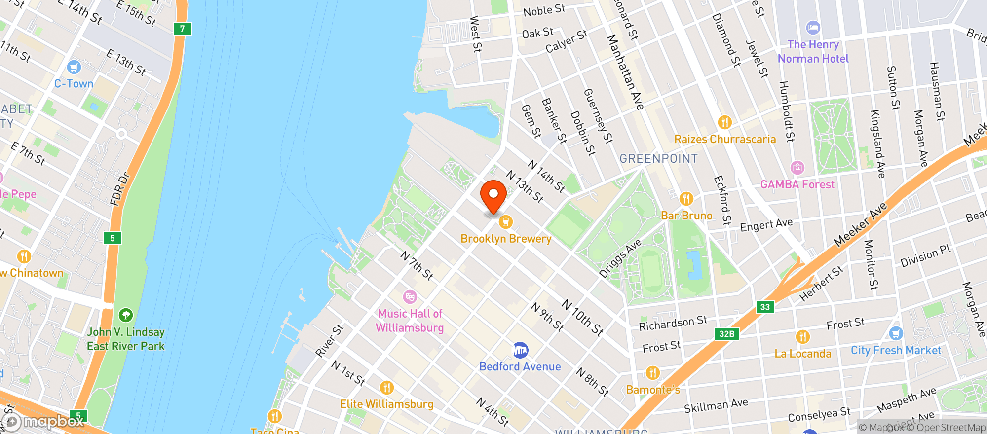 Map showing Gabriela