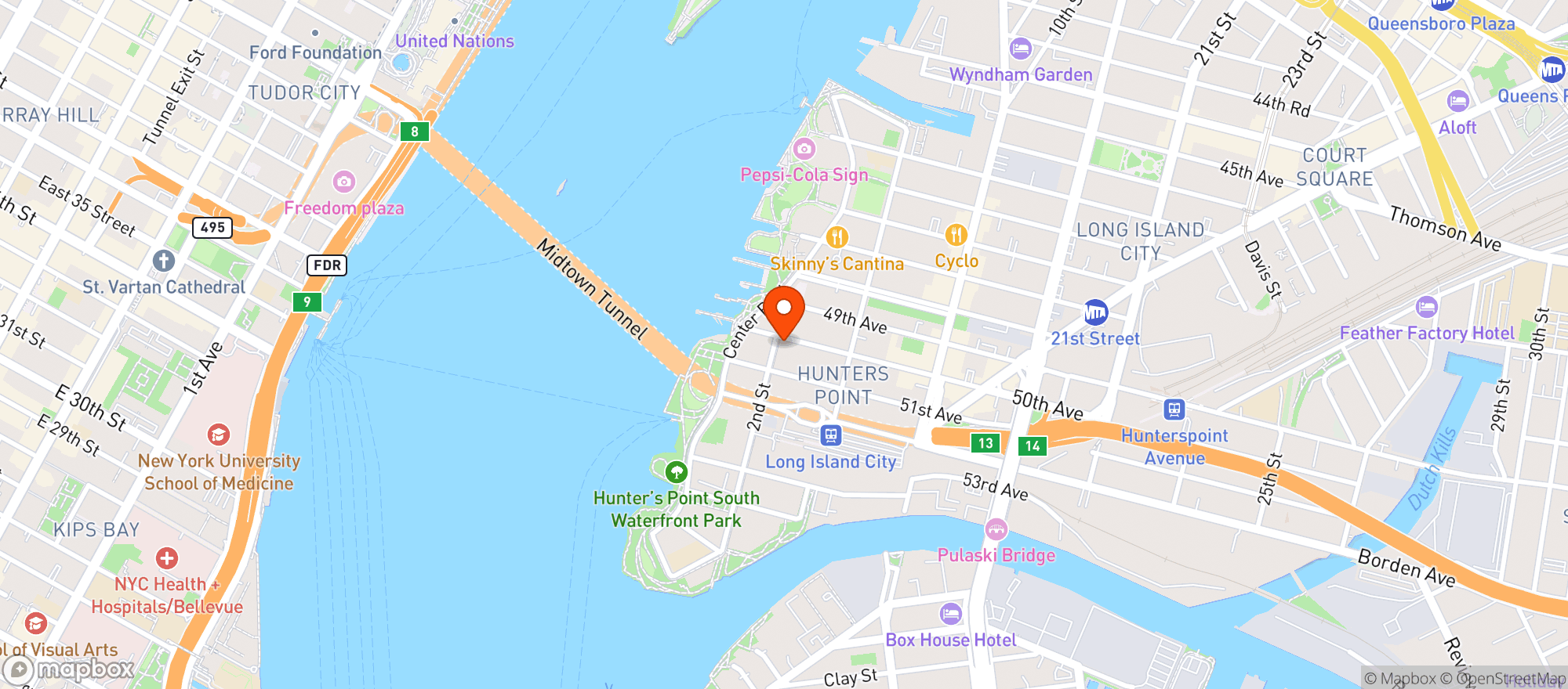 Map showing Urban Market