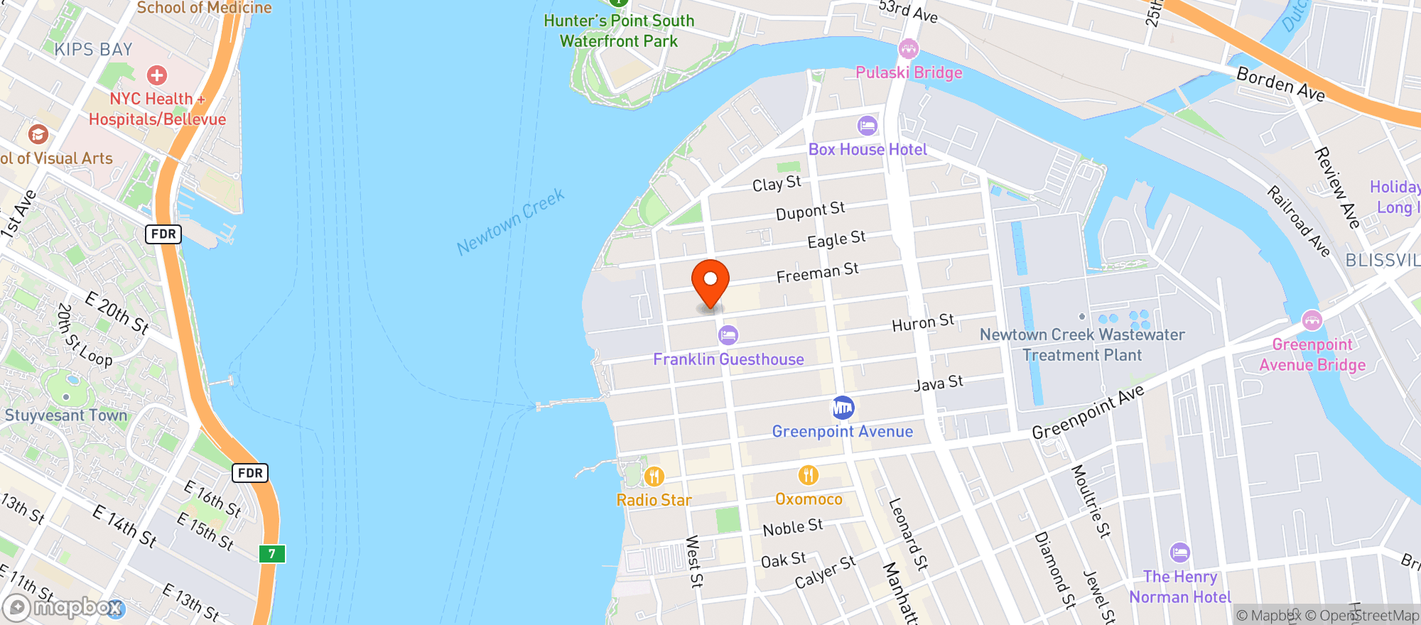 Map showing Leroys American Bistro