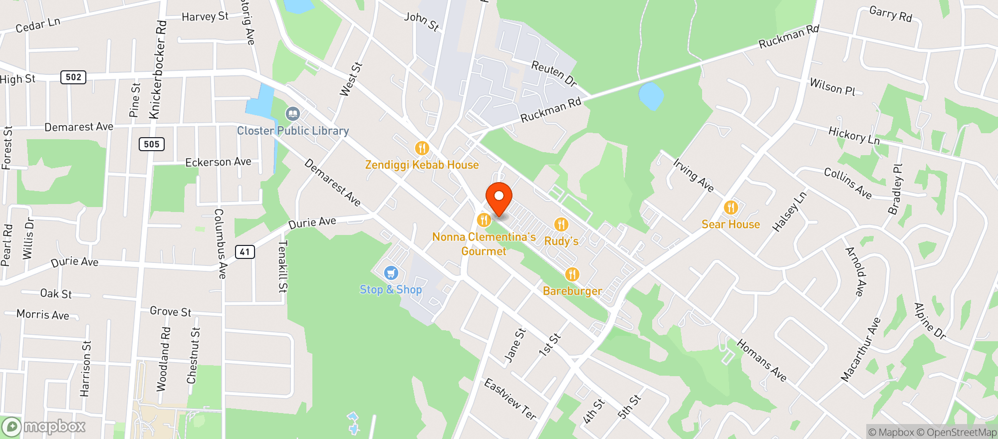 Map showing Wholefoods
