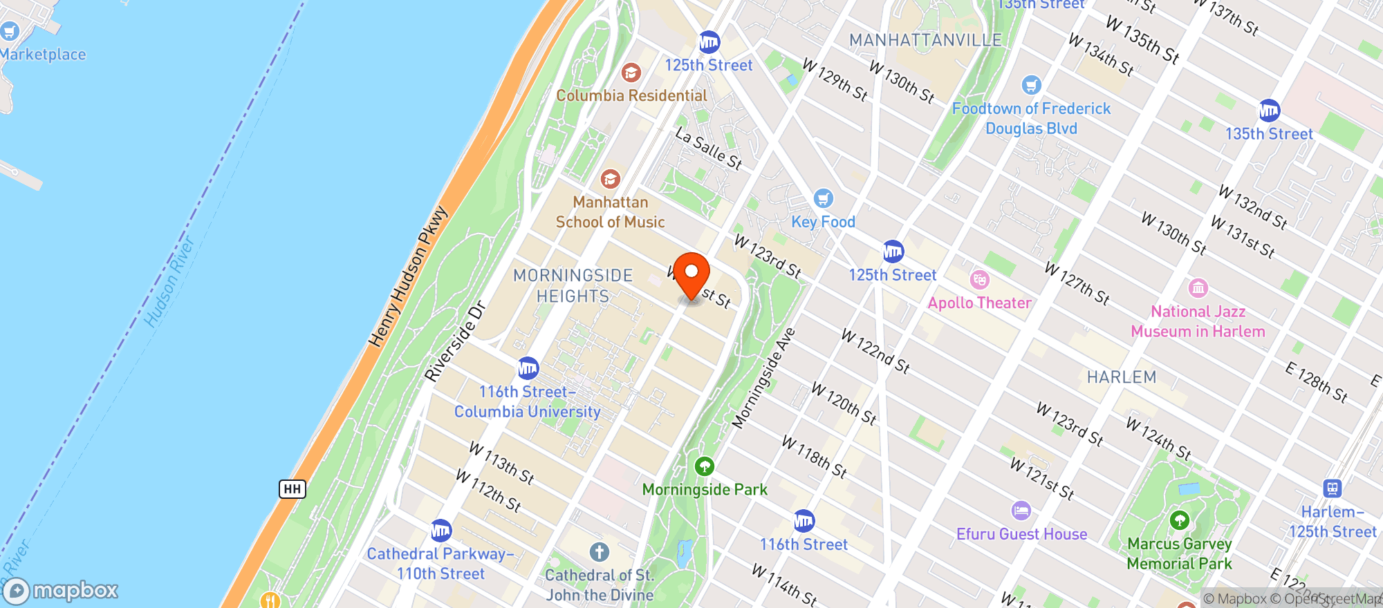 Map showing Appletree Market