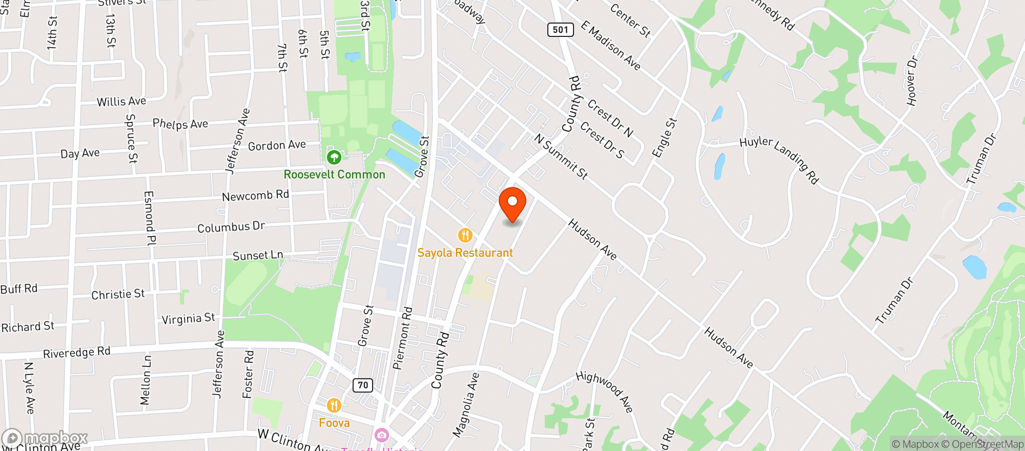 Map showing Tenafly Art Of Fitness Dba Ora Wellness