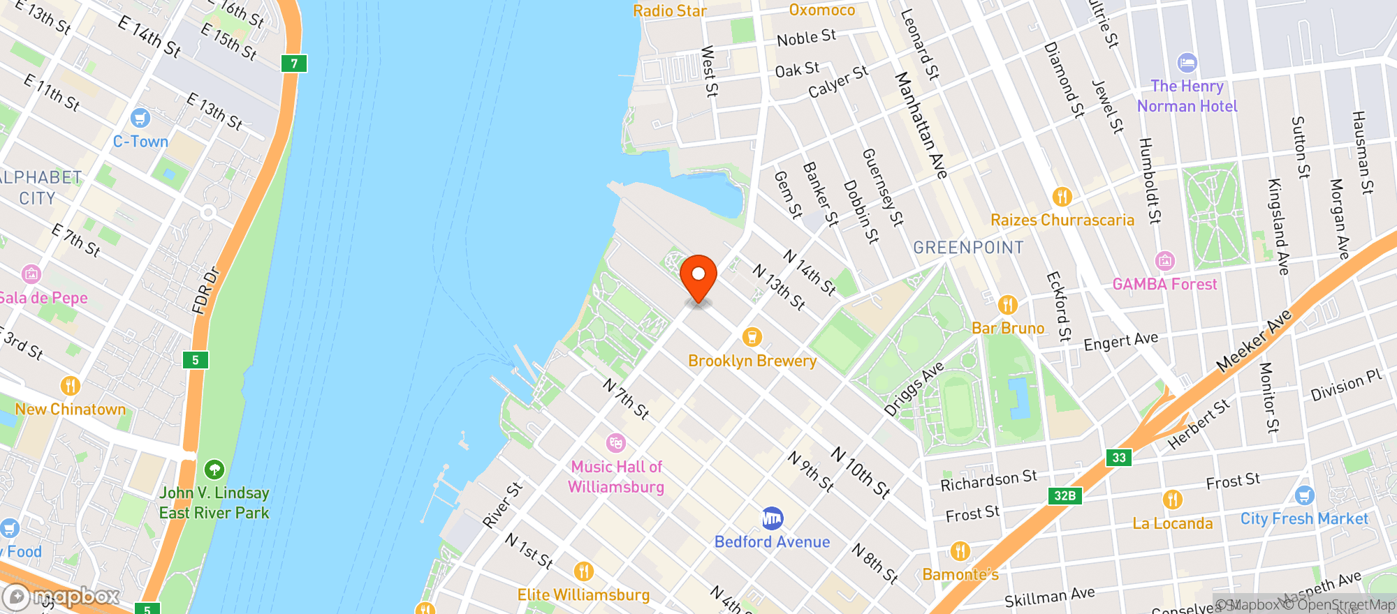Map showing Kent Ale House