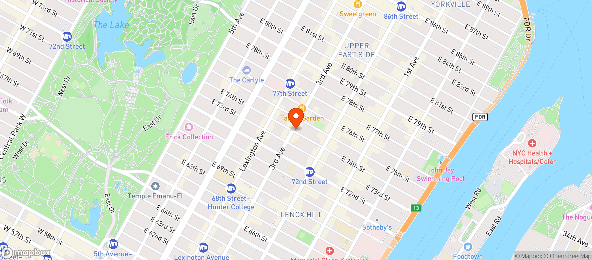 Map showing Melons