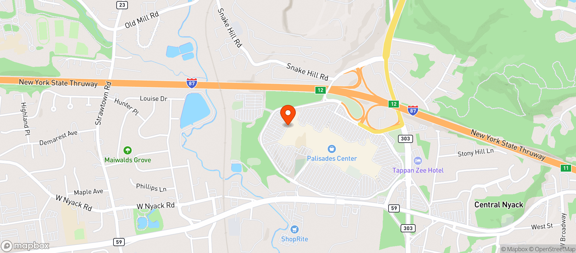 Map showing Gnc