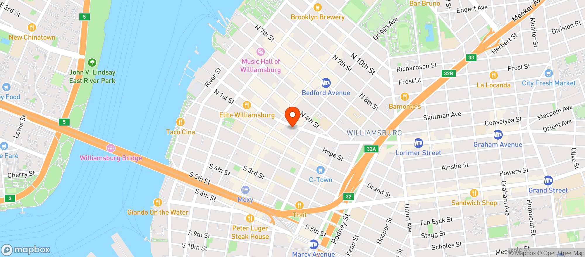 Map showing Tacombi
