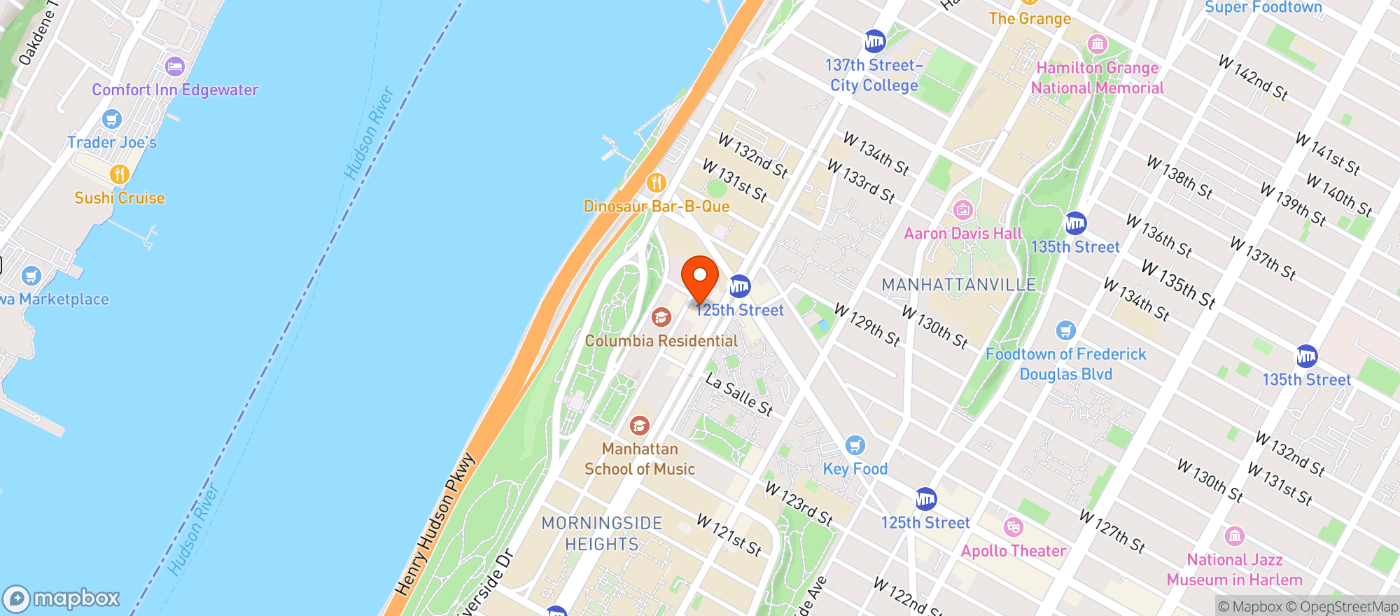 Map showing Olympia Organic Deli
